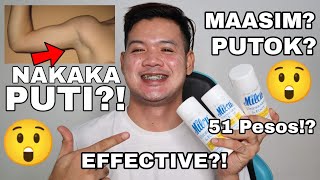 PAANO MATANGGAL ANG AMOY NG KILIKILI  MILCU UNDERARM AND FOOT DEODORANT POWDER REVIEW [upl. by Woolley]