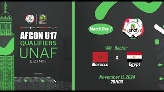 U17 AFCON 2025 Qualifiers  UNAF Maroc vs Egypte [upl. by Sirrad]