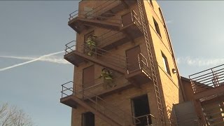 West Allis firefighters train for Fight for Air Climb [upl. by Nawed]