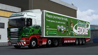 Maximum Realism ETS2  Eddie Stobart Scania R450  Holyhead  Newport [upl. by Mckay440]