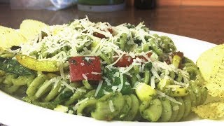 Pesto Pasta Salad  LIGHT amp FULL OF ENERGY [upl. by Larisa558]