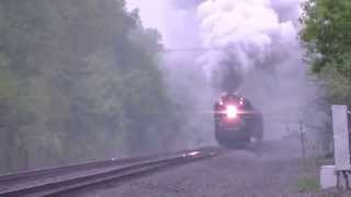 Nickel Plate Road 765 Steam Engine Travels Through Olmsted Falls Ohio [upl. by Eilak]