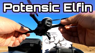 Potensic Elfin Foldable optical flow wifi fpv RC quadcopter RTF for beginner and kids [upl. by Nylecyoj]