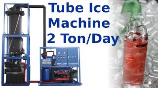 Tube ice machine with 2T capacity  Focusun Refrigeration Technology [upl. by Aehtrod424]