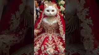 Beautiful bridal cat  beautiful cutecat cute [upl. by Sirap324]