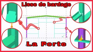 TSBECM  Création de Lisse de Bardage sur le PORTIQUE 1 ❁LA PORTE❁ «TEKLA STRUCTURE»  Partie 10 [upl. by Airtemad]