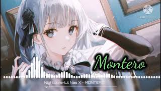 Nightcore  Montero Lyrics [upl. by Laekim596]