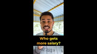 BTech vs MTech  who gets more salary in IIT shorts [upl. by Vaasta10]