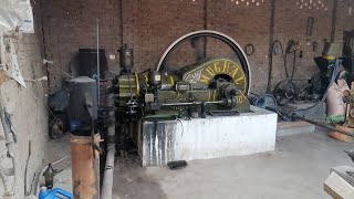 Unbelievable Cold weather Starting Off Diesel Engine 30 HP RPM 225 [upl. by Lhamaj]