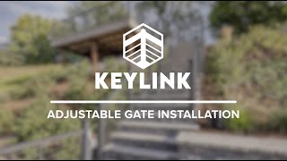 Keylink Adjustable Gate Installation [upl. by Bonnell]