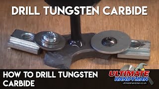 How to drill tungsten carbide [upl. by Urd]