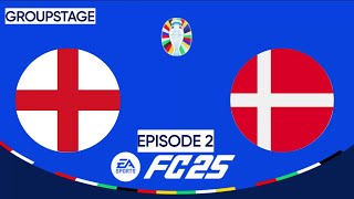 England VS Denmark  FC24  EURO 24  EP2 [upl. by Piefer]