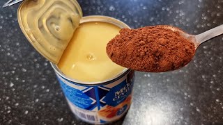 Watch This Amazing Whip Condensed Milk Recipe in Just One Minute No Baking [upl. by Eilerua]