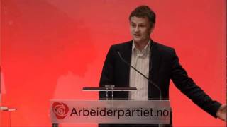 Ole Gunnar Solskjær inspirerer landsmøtet  Arbeiderpartiet [upl. by Thilde]