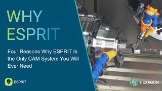 Why ESPRIT Four reasons why ESPRIT is the only CAM system you will ever need [upl. by Debarath]