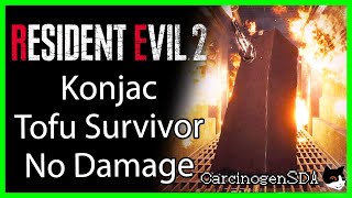 Resident Evil 2 REmake PC No Damage  Konjac Tofu Survivor [upl. by Airtemad]