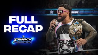 Full SmackDown highlights Oct 18 2024 [upl. by Airreis985]