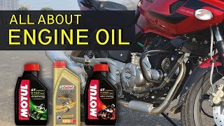 Best Engine Oil for your bike  Engine Oil types and grade EXPLAIN [upl. by Ardnasirk83]