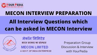 All Interview Questions which can be asked in MECON Interview  MECON Interview preparation [upl. by Garrek]