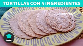 TORTILLAS de AVENA con 3 Ingredientes 🌮 Tortillas para Tacos Burritos Fajitas o Quesadillas [upl. by Shriver]