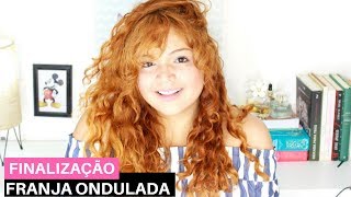 FINALIZAÇÃO CABELO CACHEADO COM FRANJA  Matilda Natália [upl. by Clein]