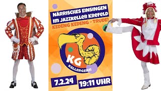 Caramelo 🥳Närrisches Einsingen mit der KG Kellergeier eVquot Live Musik Jazzkeller Krefeld 07022024 [upl. by Melar]