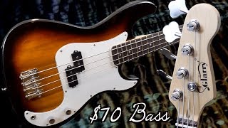 A 70 Budget Bass  Is It Worth Having Around  Glarry GP Electric 4String Bass Guitar Sunset [upl. by Asirehc]