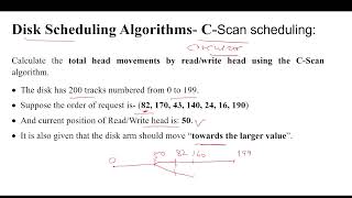 CSCAN Algorithm in Disk scheduling with Example  Operating Systems [upl. by Rolf13]