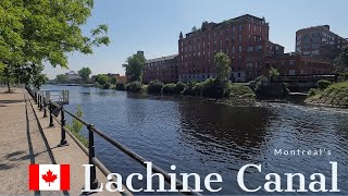 Biking Montreals Lachine Canal Ride right into Old Town Montreal [upl. by Annairoc]