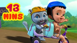 குட்டீஸ் விரும்பும் சைக்கிளாம்  Cycle Song  Tamil Rhymes for Children  Infobells [upl. by Bleier152]