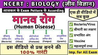 मानव रोग  Human diseases in hindi  Bacteria  Virus  Protozoa  Fungus  Biology  Study vines [upl. by Eeralav276]