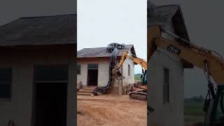 Backhoe driver wants to get rid of it without hurting it youtubeshorts [upl. by Greiner]