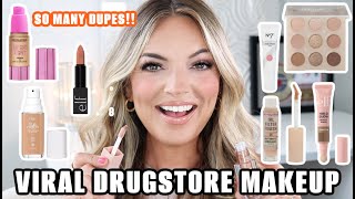 TESTING NEW VIRAL DRUGSTORE MAKEUP 2023 [upl. by Oneladgam]