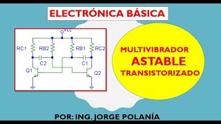 Diseño de un Multivibrador Astable [upl. by Cadman]