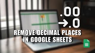 ❤️ MASTERCLASS How To Remove Decimal Places In Google Sheets  English [upl. by Llehsor]