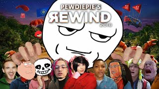 Meme Rewind 2018 Flyingkittys part from Pewdiepies Rewind [upl. by Colis]