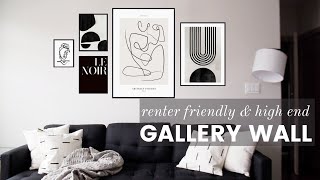 HIGH END amp RENTER FRIENDLY DIY GALLERY WALL ft Desenio  Adriana DosSantos [upl. by Lipps307]