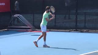 Gilles Simonジル・シモン Slow Motion 2019 Rakuten Open [upl. by Ruhl]