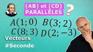 Montrer que 2 DROITES sont PARALLÈLES à partir de POINTS  Exercice Corrigé  Seconde [upl. by Arret719]