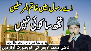 ay Rasool e ameen khatam ul mursaleen naat quotqazi muhammad awais qarniquot [upl. by Shay221]