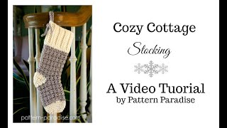 Cozy Cottage Stocking Left Handed Version [upl. by Aizat]