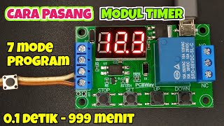 Cara Menyambungkan Modul Timer Delay Relay [upl. by Dnarud]