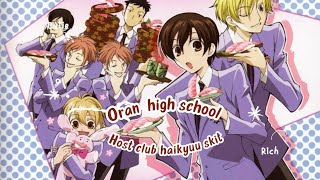 HAIKYUU X OURAN HIGHSCHOOL HOST CLUB  Funny moments  PT 1 [upl. by Nikolos467]