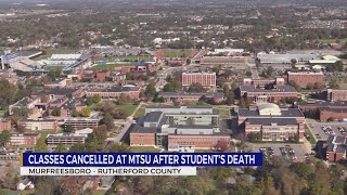 Classes cancelled at MTSU after students death [upl. by Julee367]