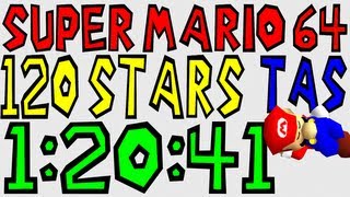 TAS N64 Super Mario 64 quot120 Starsquot in 12041 [upl. by Muller]