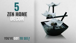 Top 10 Zen Home Decor 2018  HoMedics Envirascape Silver Springs Illuminated Relaxation Fountain [upl. by Hahnke]