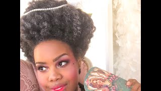 18th Century Ball Hairstyle for Black Natural Hair [upl. by Treboh295]