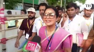 TMC candidate Mahua Moitra on leading in Krishnanagar seat  Lok Sabha elections 2024 [upl. by Grath]