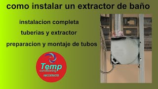 como instalar extractores del baño [upl. by Dorothee971]