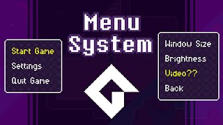 How to Make a Menu System with Submenus in GameMaker Studio 2 [upl. by Mayhew]